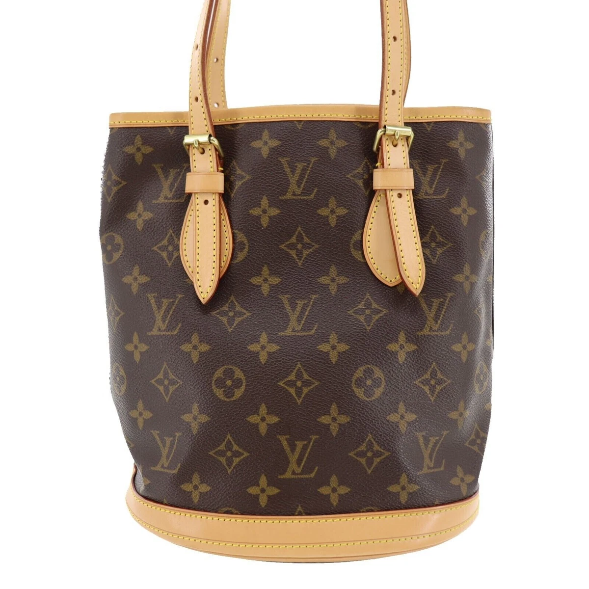 LOUIS VUITTON Bucket PM Used Shoulder Tote Bag M42238 France