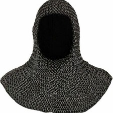Medieval Chainmail Coif For Sale Coif Armor Chain Mail Hood Reenactment