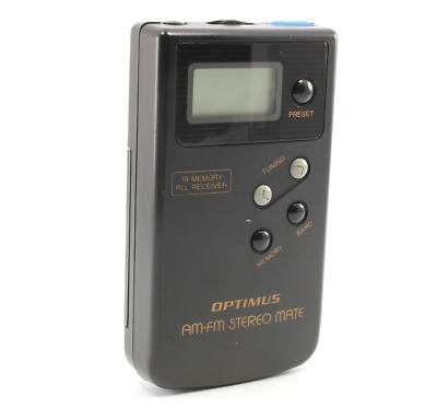 Optimus AM/FM Stereo Mate Portable Radio 12-147 | eBay
