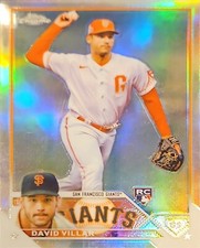 2023 Topps Chrome #117 David Villar - San Francisco Giants Refractor