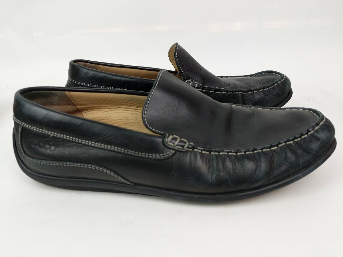 ECCO Classic Moc Slip On Loafer Black Leather Extra Wide Shoes  Sz 44 Amazon.com | ECCO Men main image 4