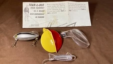 Vintage Space Bobber / Trav-L-Bob Fishing Bobber  & Jiggin' Minnow Lure Lot