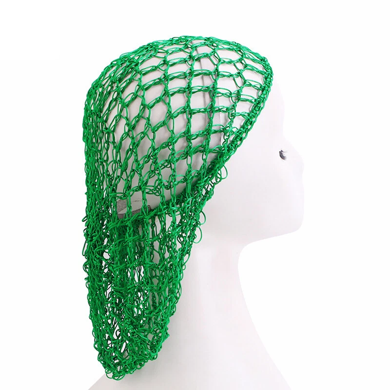 Womens Mesh Hair Net Rayon Crochet Hairnet Elastic Band Head Cover Turban Cap - Image 4 of 4