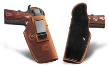 Full Grain Leather Holster for Most 1911 Style Handguns,For Kimber/Colt/S W/Sig