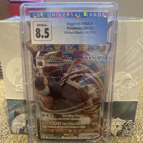 Aggron VMAX graded CGC 8.5 for sale on eBay