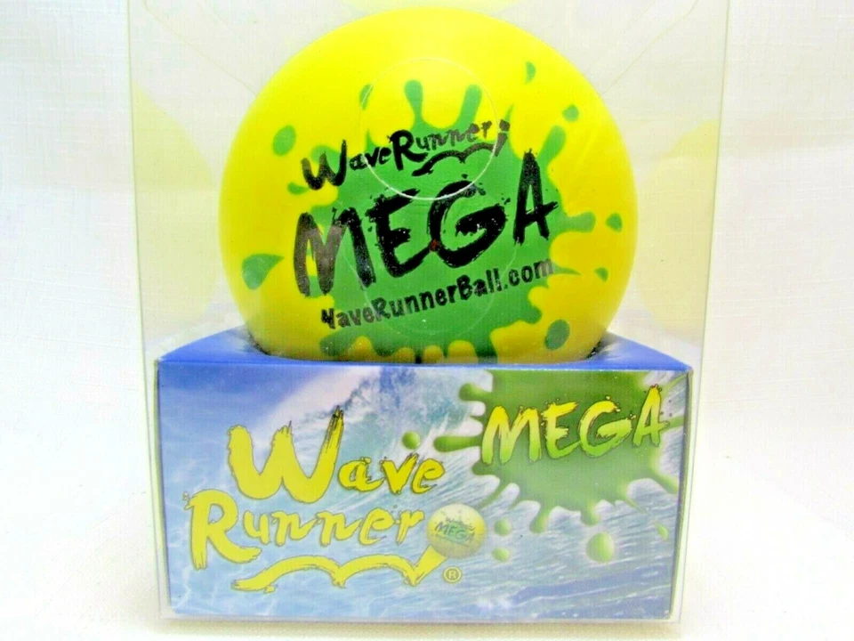 NUEVO WaveRunner #1 Mega bola para saltar agua 3,5" amarillo piscina lago playa envío gratuito Foto 2 de 3