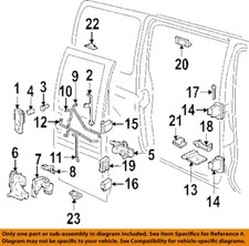 GM OEM 01-25 Express 1500 Front Door Lock Hardware-Handle, Inside 23136343