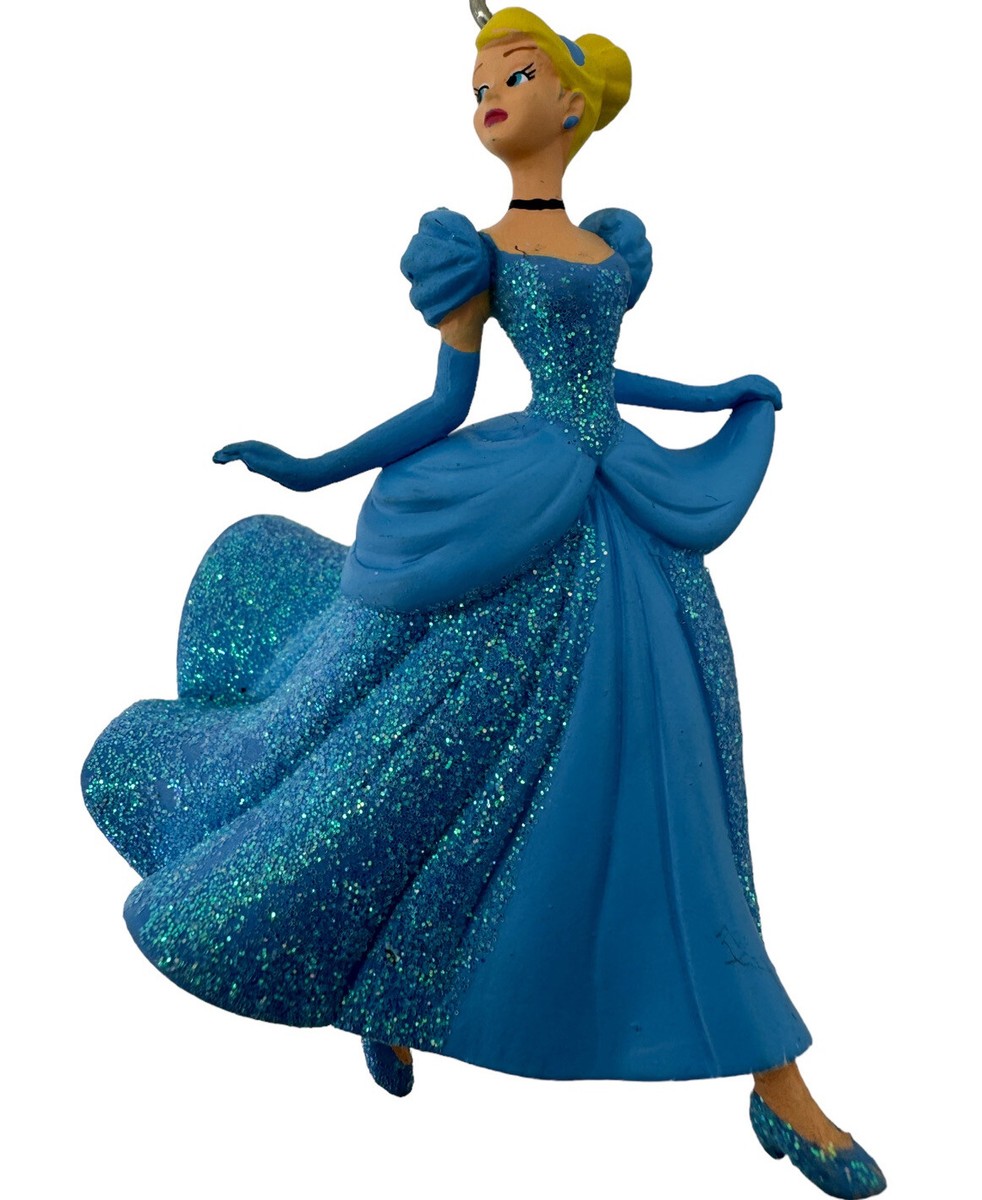 hallmark disney princess dress ornaments Disney Princess Hallmark Ornament Cinderella Sparkle Blue Dress Christmas