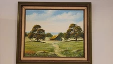 Original Vintage Oil landscape signed by Snyder 50% off listed Price Free Shipp!