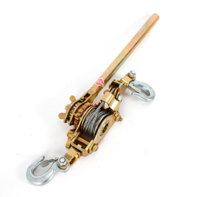2 Ton Hand Puller Heavy Duty Winch Pull Hoist Come Along Cable Lever 2 Hooks