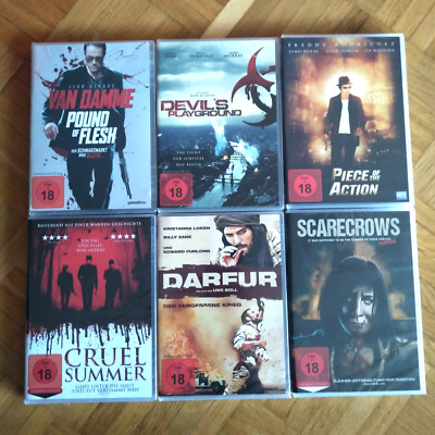 6x DVD Filme Sammlung, Paket, Konvolut FSK18 (OVP NEU) #J
