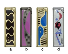 Zico Butane Stainless Steel Torch Flame Refillable Lighter