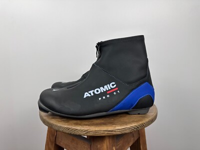 ATOMIC PRO C1 Cross-country Ski Boots Black Blue Mens Size US9