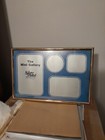 Brass Silver Plated Picture Frame 4 Photos, New In Box Vintage Loui Michel Cie  — photo 1