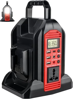 JHJQZCYG Wechselrichter für Milwaukee 18V Akku 2-Port DC 18V~ AC 230V Akku Wechselrichter