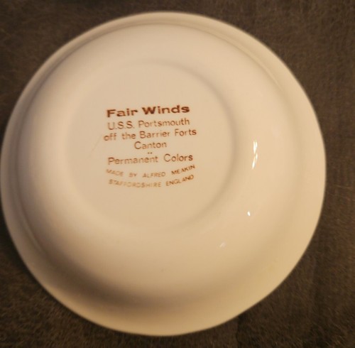 Fair Winds Alfred Meakin Staffordshire Brown Set Of 15 Fruit Dessert Bowls 5.25” - Picture 3 of 6