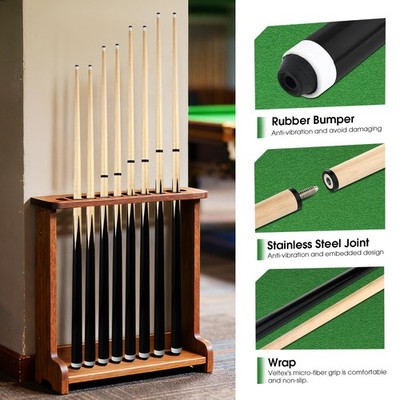 20 OZ Pool Cue Sticks 36inch 42inch 48inch 52inch 58inch Set of 2
