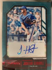 Panini 2021 Chronicles PlayBook Jonathan Hernandez Texas Autograph #PA-JH