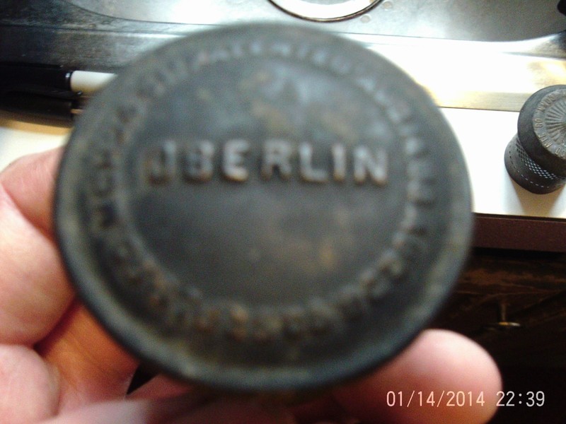 rare Oberlin flame spreader for oil lamp