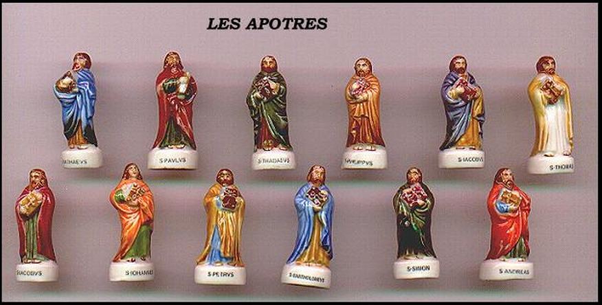 Набор из 12 минифигурок АПОСТОЛА зельтена, 12 минифигурок размером 4 см, ФИГУРКИ Франкрайха из Порцеллана