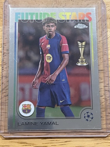 Lamine Yamal 2024-25 Topps Chrome UEFA Club Competitions Future Stars #27