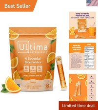 Keto-Friendly Electrolyte Powder - 20 Gluten-Free Stickpacks, Zero Sugar Orange