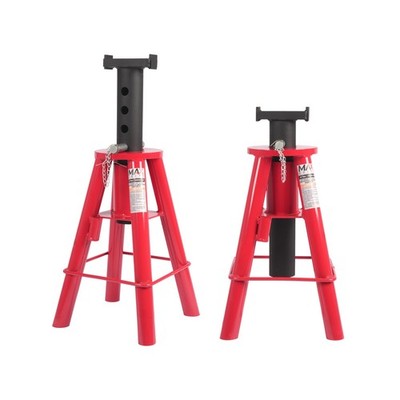 10 Ton (20,000) Medium Heavy-Duty Jack Stands, Set of 2, 20  to 30.5 