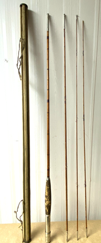 Vintage 4 Section Bamboo Fly Rod - 6 Oz - 第 1/6 張圖片