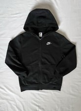 Nike Kid's Smooth Sportswear Club Fleece Full-Zip Hoodie WR4 Black Size L NWT