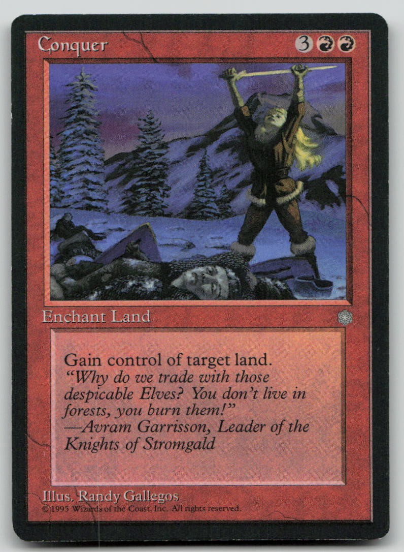 Conquer [Ice Age - 180] Moderately Played Uncommon Magic