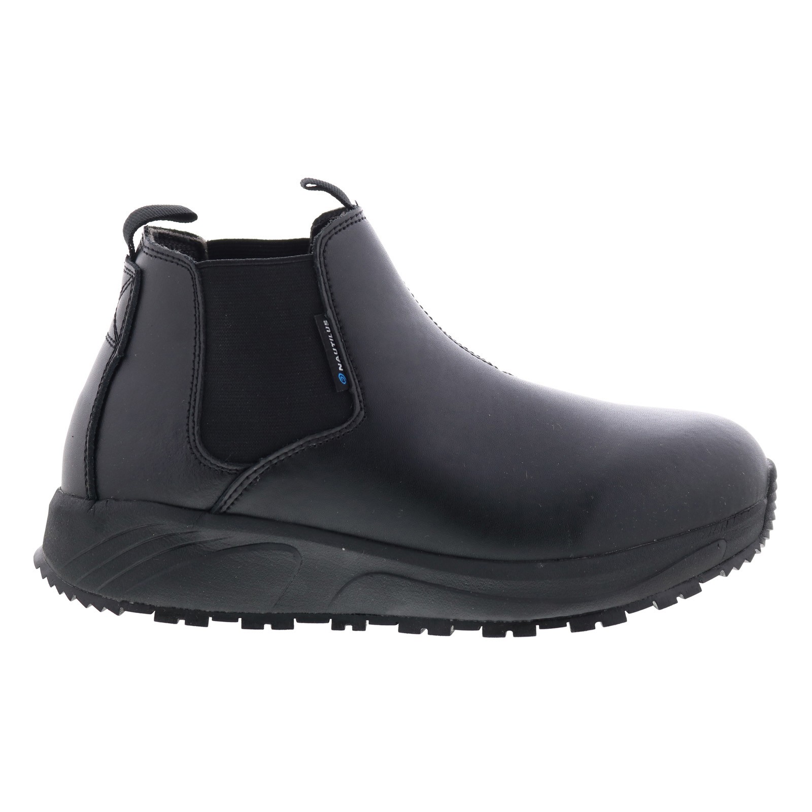 Nautilus Skidbuster Pull On SR Soft Toe Electric Hazard Mens Black Work Boots