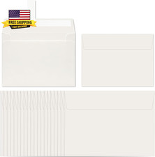 A2 White Envelopes 75 Pack 140Gsm Self Seal 4 3/8 X 5 3/4 Inch