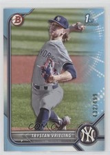 2022 Bowman Draft Sky Blue 432/499 Trystan Vrieling #BD-43 0w27