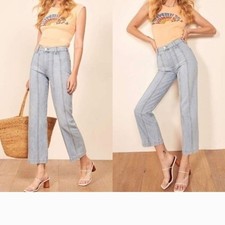 Reformation,River,Seamed Wide-Leg Pants,Size 25