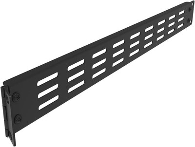 1U Hinged Blank Panel - Slot Vented Server Rack Panel for 19-Inch Network Cabine