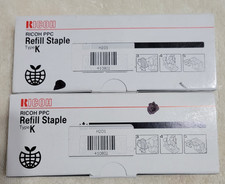 Ricoh PPC Refill Staples Type K 410802 502R-AM 6 Cartridge Lot 2 Packs New