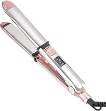 Plancha y Rizadora Profesional de Titanio Rosa para Todo Tipo de Cabello