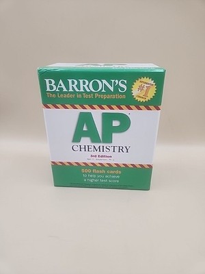 Barron s AP Chemistry Flash Cards 3rd Edition 500 Cards Study Prep Set