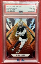 2020 Panini Phoenix Rookies CeeDee Lamb #106 Fire Burst (RC) Gem Mint PSA 10