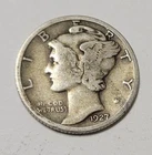 1927-P Mercury Dime - 90% Silver United States 10c
