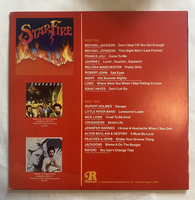 1980 Ronco Records STARFIRE album MICHAEL JACKSON COMPILATION LP