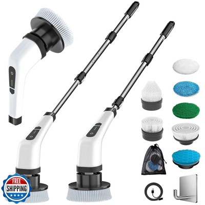 MGLSDeet Electric Spin Scrubber Rechargeable Cleaning Brush with 7 Replaceabl