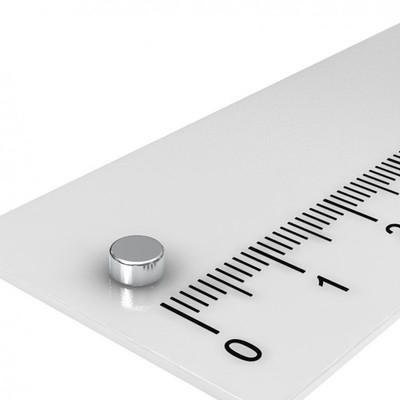 250x POWER NEODYM MAGNET SCHEIBE, 4x4 mm, GRADE N45, VERNICKELT, SUPERMAGNETE