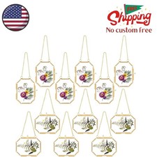 12 Pcs Pressed Flower Glass Picture Frames 2.5 x 3.5 Inch Hanging Double Glass