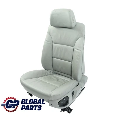 BMW E60 E61 Siège Avant Gauche Électrique En Cuir Gris Dakota - Photo 1/4