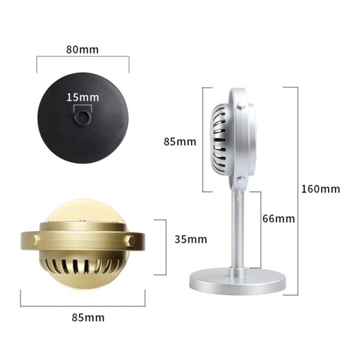 Simulation de Microphone de Vintage Support Universel de Microphone Vocal 1266 - Afbeelding 2 van 10