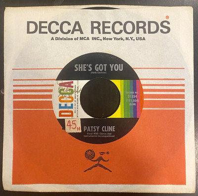 Patsy Cline-She's Got You -Country 45 7'' Decca 31354 Vg++