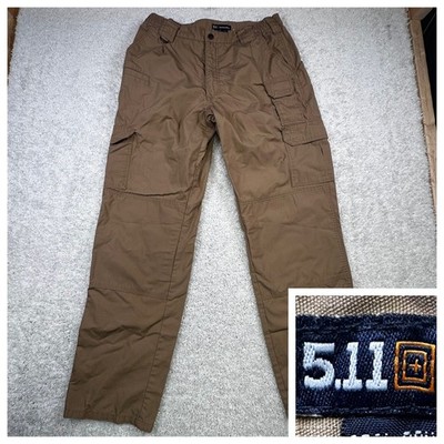 5.11 Tactical Cargo Pants Men 34x34 Khaki Excellent Ripstop Multi-Pocket Utility