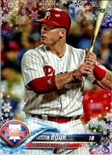2018 Topps Holiday #HMW117 Justin Bour