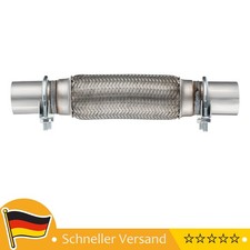 Flexrohr Auspuff + 2x Schellen Ø45 passt für Mercedes Audi  VW 1x Universal